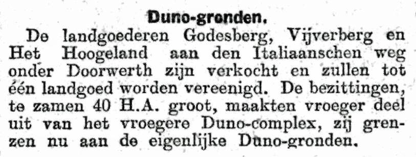 Delen van de Duno verkocht: NRC 28-02-1917