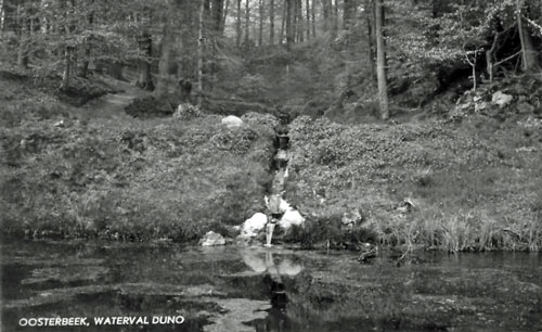 Ansichtkaart waterval op de Duno, Doorwerth