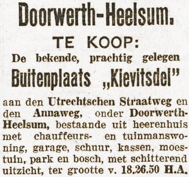 Kievitsdel Doorwerth