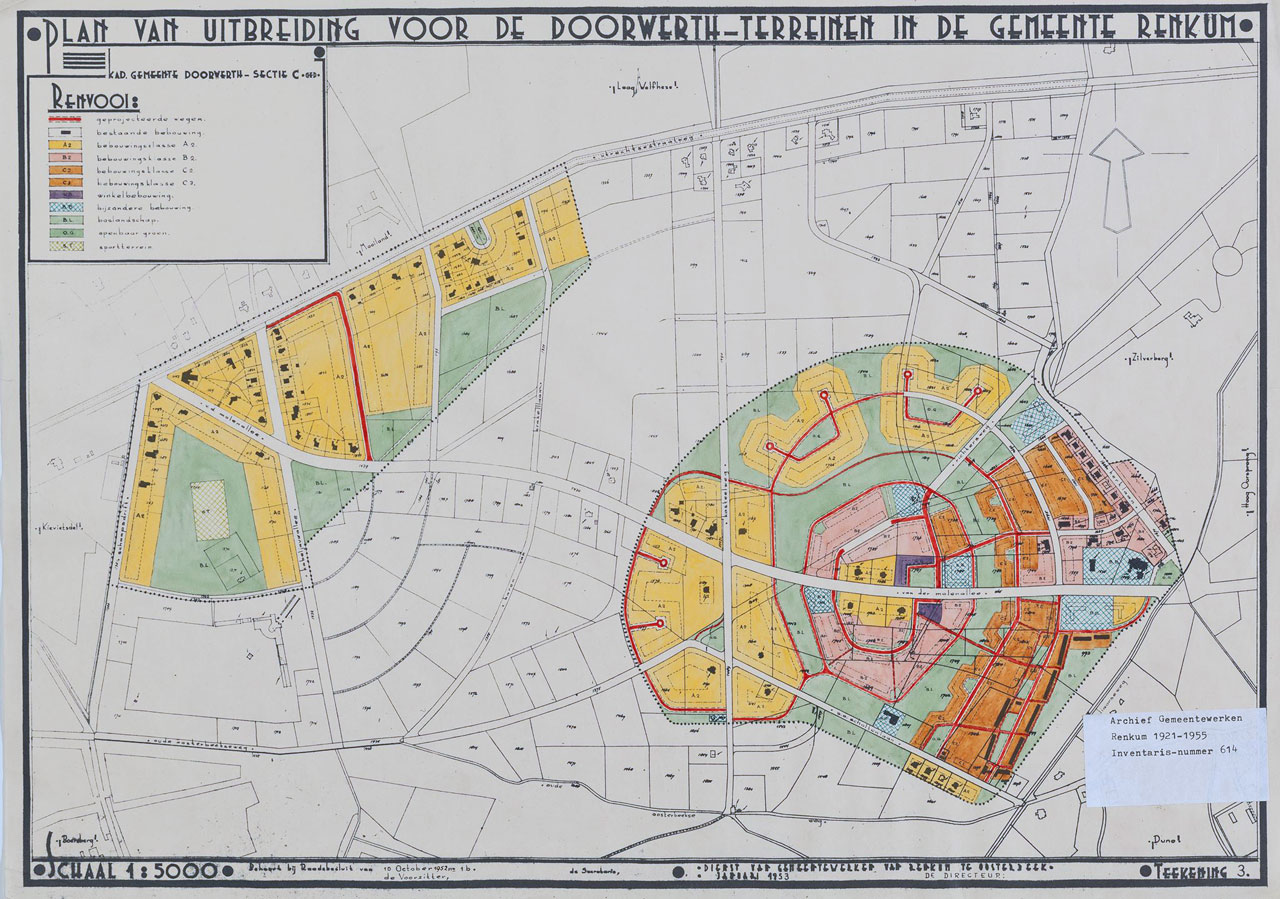 Doorwerth ontwikkelplan 1953