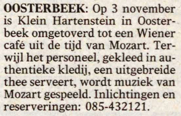 Klein Hartenstein Oosterbeek