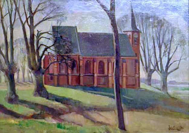 Heelsum kerk op de heuvel