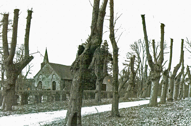 Heelsum kerk op de heuvel