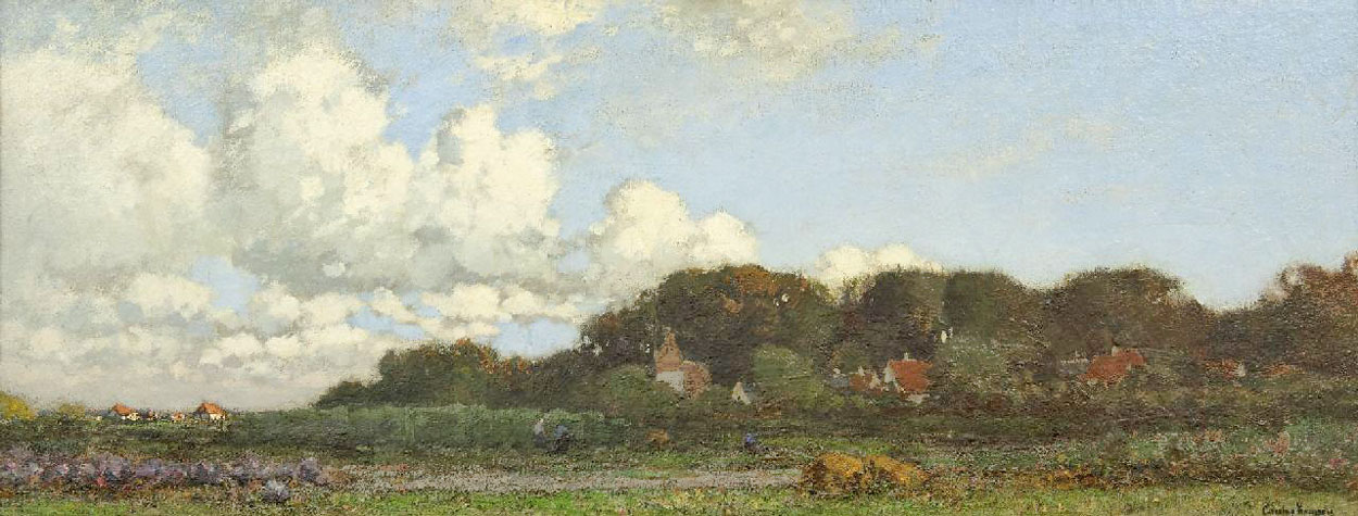 Heelsum landschap met kerk