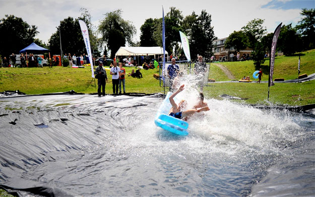 waterglijbaan, zeephelling Bram Streeflandweg Renkum