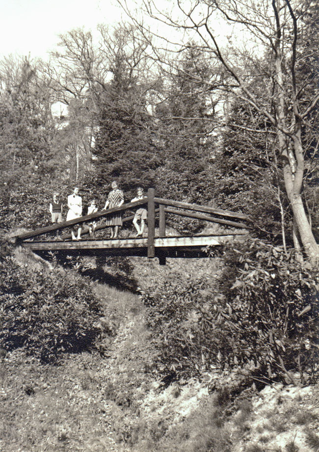 Driessen Jagershuis rododendronbrug, bron: fam. Driessen