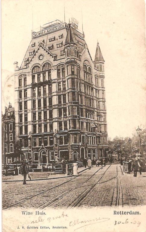 ansichtkaart van het Witte Huis, gelopen in 1904